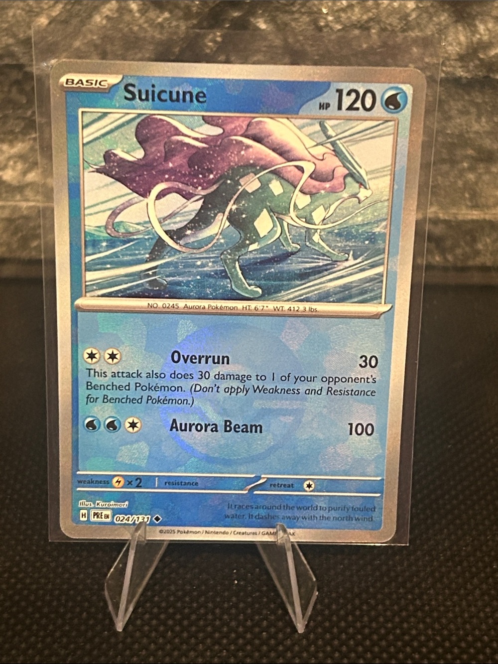 Pokemon Suicune Pokeball 024/131 Holo from Prismatic Evolutions M/NM
